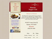 Tablet Screenshot of blanckssupperclub.com